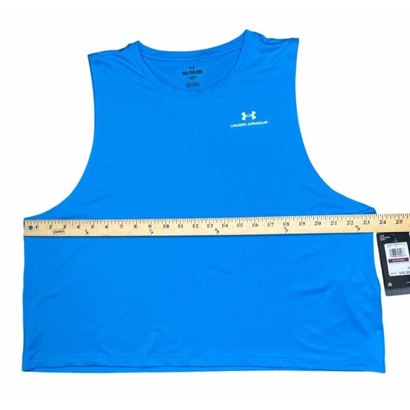 Under Armour Womens Loose Blue Vanish Energy Crop Tank Top 2XL - Picture 10 of 12
